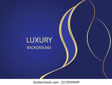 Modern Beautiful Dark Blue Luxury Vector Background