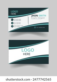 Modern and beautiful double-sided creative and clean business card design for company corporate style template.