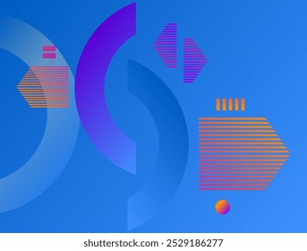 Moderno Vector de fondo de póster de gradiente hermoso. Plantilla de cubierta con Formas geométricas y Elementos de perspectiva monótona. Diseño ideal para redes sociales, portada, Anuncio, 