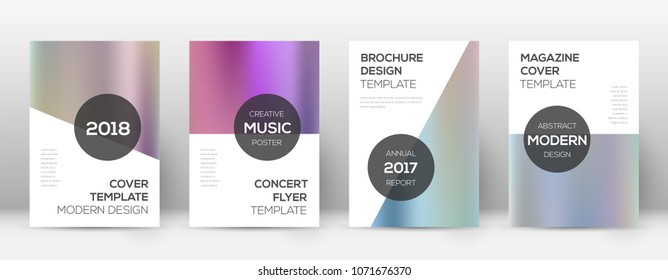 Modern beautiful template for Brochure, Annual Report, Magazine, Poster, Corporate Presentation, Portfolio, Flyer. Attractive color gradients cover page.