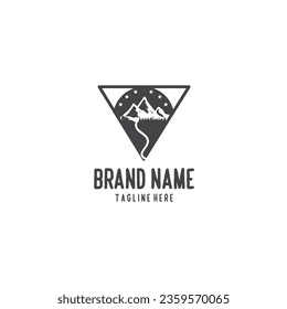 Modern and beautiful triangle based logo design for village. resort, property management.