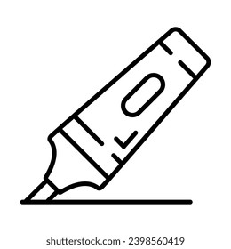 Modern and beautiful vector of highlighter, customizable icon of marker