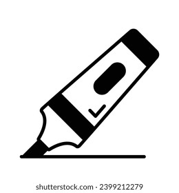 Moderno y hermoso vector de resaltado, icono personalizable del marcador