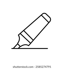 Modern and beautiful vector of highlighter, customizable icon of marker
