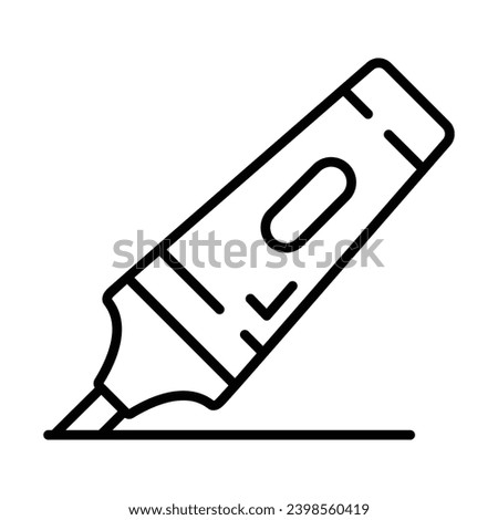 Modern and beautiful vector of highlighter, customizable icon of marker