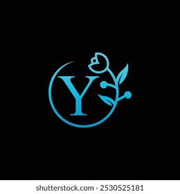 Modern Beauty Care Logo With Letter Y