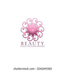 Vector de diseño de logotipo de belleza moderna 