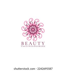 Vector de diseño de logotipo de belleza moderna 