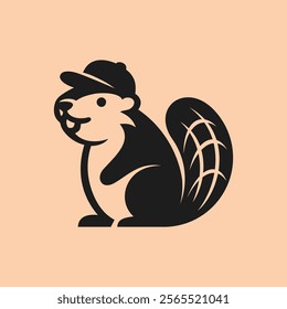 Modern Beaver, Logo Trendy Delight