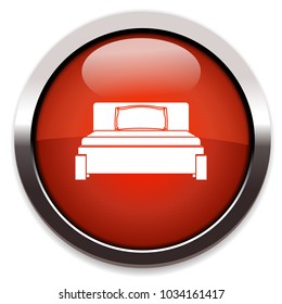 modern bed flat icon