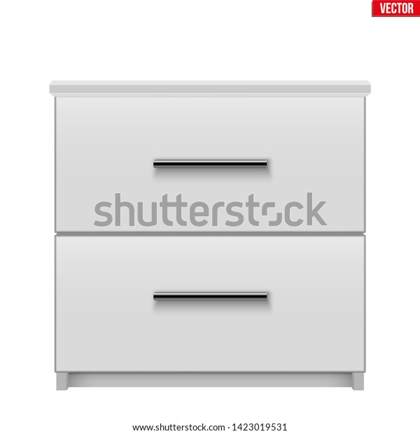 Modern Bedside Nightstand Wooden Bedside Cabinet Stock Vector Royalty Free 1423019531