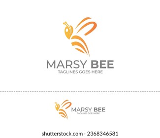 Modern Bee logo Design Template