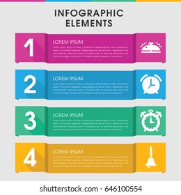 Modern bell infographic template. infographic design with bell icons includes bell. can be used for presentation, diagram, annual report, web design.