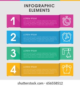 Modern bell infographic template. infographic design with bell icons includes alarm. can be used for presentation, diagram, annual report, web design.