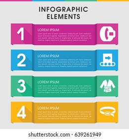 Modern belt infographic template. infographic design with belt icons includes belt, kimono. can be used for presentation, diagram, annual report, web design.
