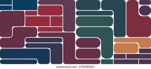 Modern Bento Grid Abstract Background Colorful Geometric Layout
