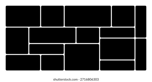 Modern bento grid layout design optimized for websites and applications featuring modular panels structured composition and clean digital interface systems