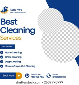Modern Best Cleaning Services Animated Social Media