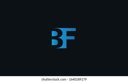 Modern BF letter logo design template