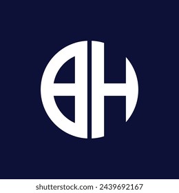 Modernes BH Circle Logo Design