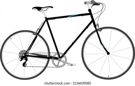 Vector moderno de diseño plano de bicicletas