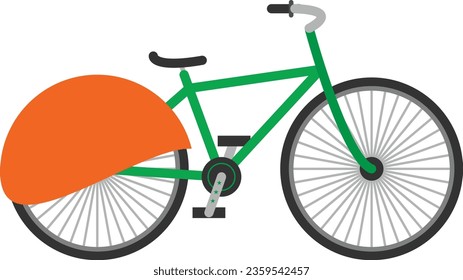 Modern Bicycle vector design premium made by illustrator. 