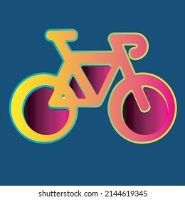 Ilustración moderna de vectores de bicicletas