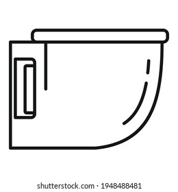 Modern bidet icon. Outline Modern bidet vector icon for web design isolated on white background
