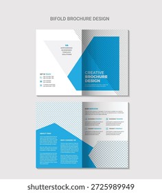 Moderne Bi-Fold Broschüre Design-Vorlage