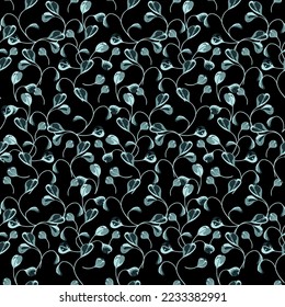 Modern big floral vector seamless pattern. Background isolated. Digital drawn illustration. Can be used as textile fabric or wallpaper, cards, invitations, decorative paper