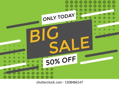 Modern Big Sale Banner and Poster for Business Template Background vector.