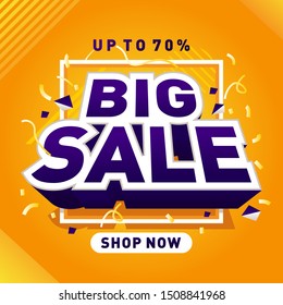 Modern big sale banner for web