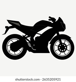 modern bike silhouette art and illustration