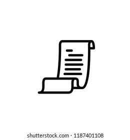 Modern bill icon