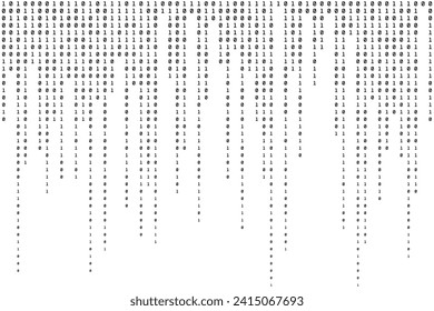 Modern Binary Background. Code Texture. Abstract Pattern. Vector illustration