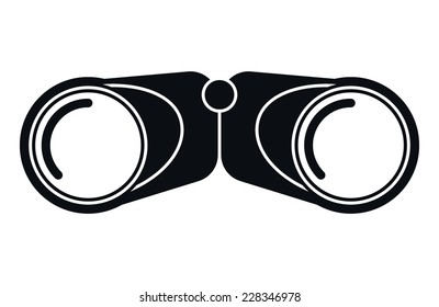 Modern Binocular Icon, Vector Illustration