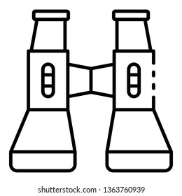 Modern binoculars icon. Outline modern binoculars vector icon for web design isolated on white background