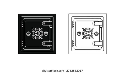 Modern Biometric Smart Safe Door Lock Systems Vector