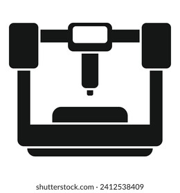 Icono moderno de bioprinting simple vector. Trasplante de órganos. Monitor móvil