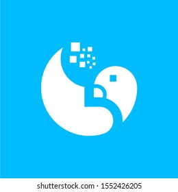 Modern Bird Digital Technology Logo