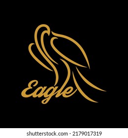 Modern bird eagle logo. Vector illustration