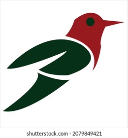 modern bird logo design of company.bird vector art illustration.modern bird icon graphic.bird colorful line art