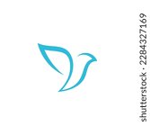 modern bird logo design concept template. fully editable vector
