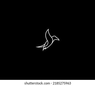 plantilla moderna de diseño de logotipo de pájaro. vector totalmente editable