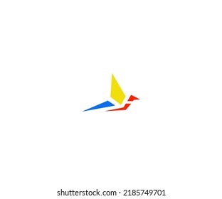 plantilla moderna de diseño de logotipo de pájaro. vector totalmente editable