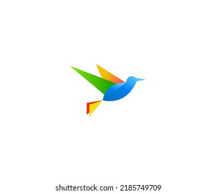 modern bird logo design concept template. fully editable vector