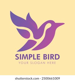 modern bird logo design concept template. fully editable logo