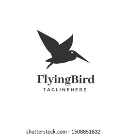 Modern Bird Logo Design In Isolated White Background