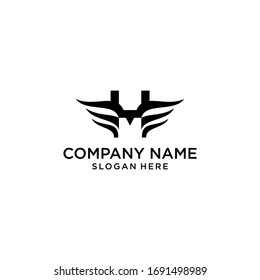 modern bird logo design vector