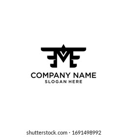 modern bird logo design vector